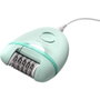 Philips BRE265/00 Depiladora Satinelle Essential con Cable, Luz Opti-Light, 2 Velocidades, 3 Accesorios, Cabezal Lavable para Piernas y Zonas Sensibles